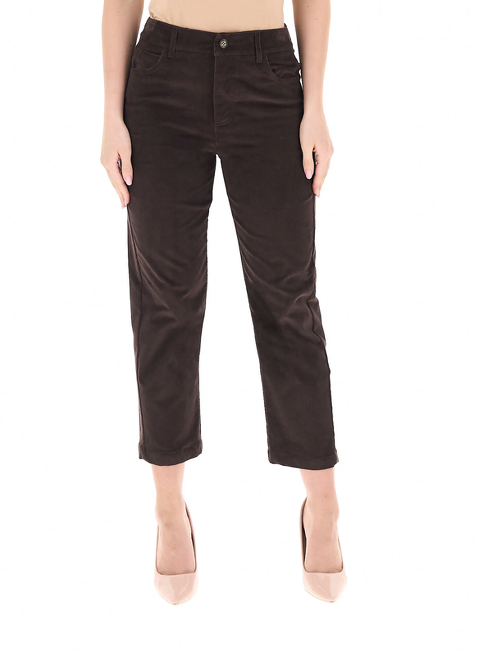 Pantalone in velluto TESTA DI MORO 46 - I Blues - FashionsVida