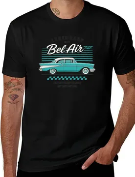Chevy Bel Air Aqua Classic Car Tribute with Retro Vibes T-Shirt funny t shirts dark humor T-Shirt - Aliexpress - FashionsVida