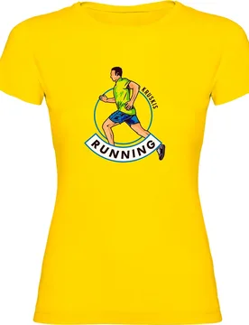 Maglietta A Maniche Corte Runner Yellow S - Kruskis - FashionsVida