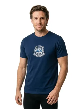 Exchange Maglietta A Maniche Corte Xm002776_af10356 Dress Blues 2XL - Armani - FashionsVida