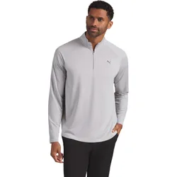 Layer Lightweight Grid Fleece 1/4 Zip, grau m