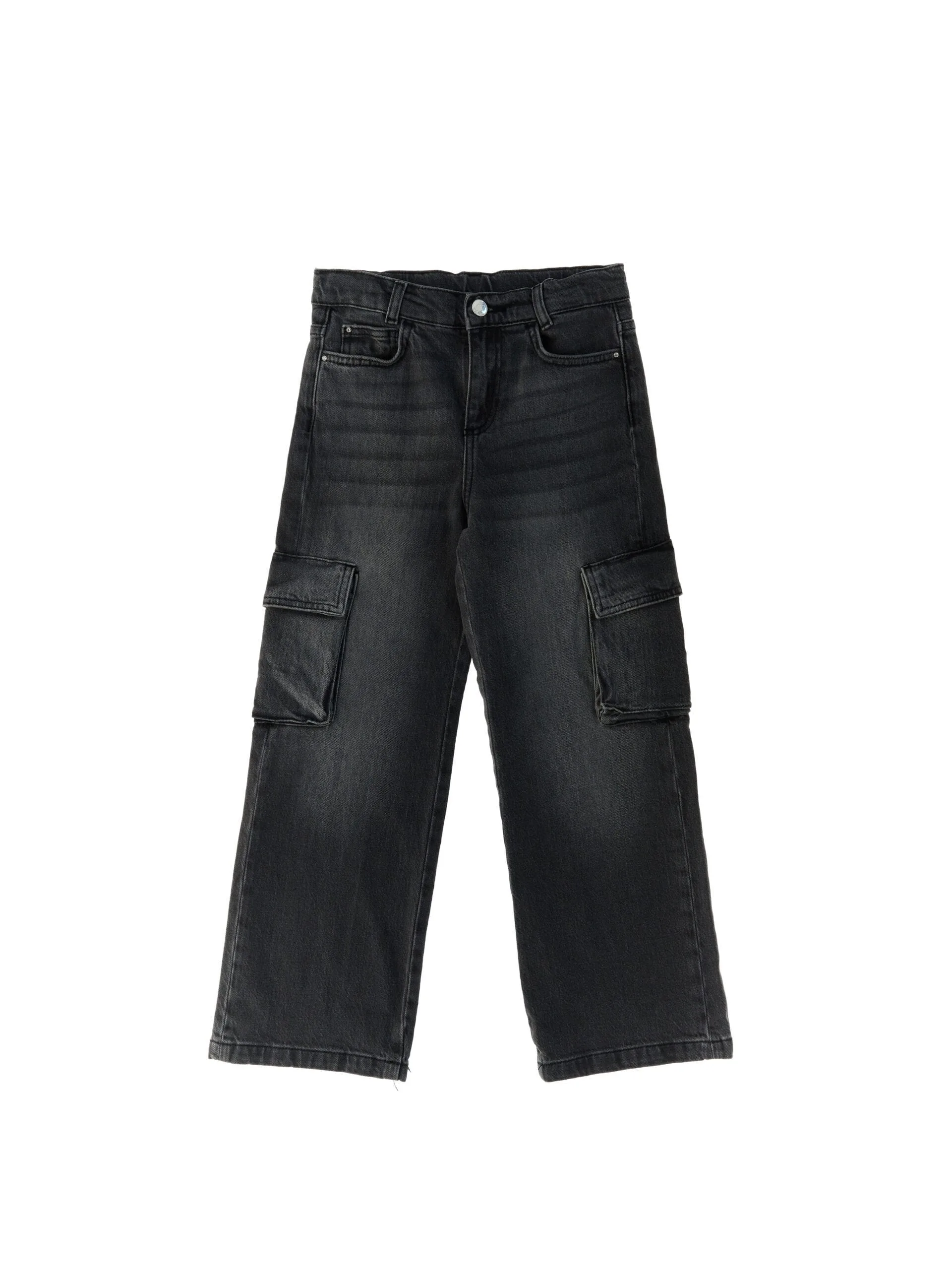 LIU JO Jeans cargo JUNIOR NERO 12 - Liu jo - FashionsVida