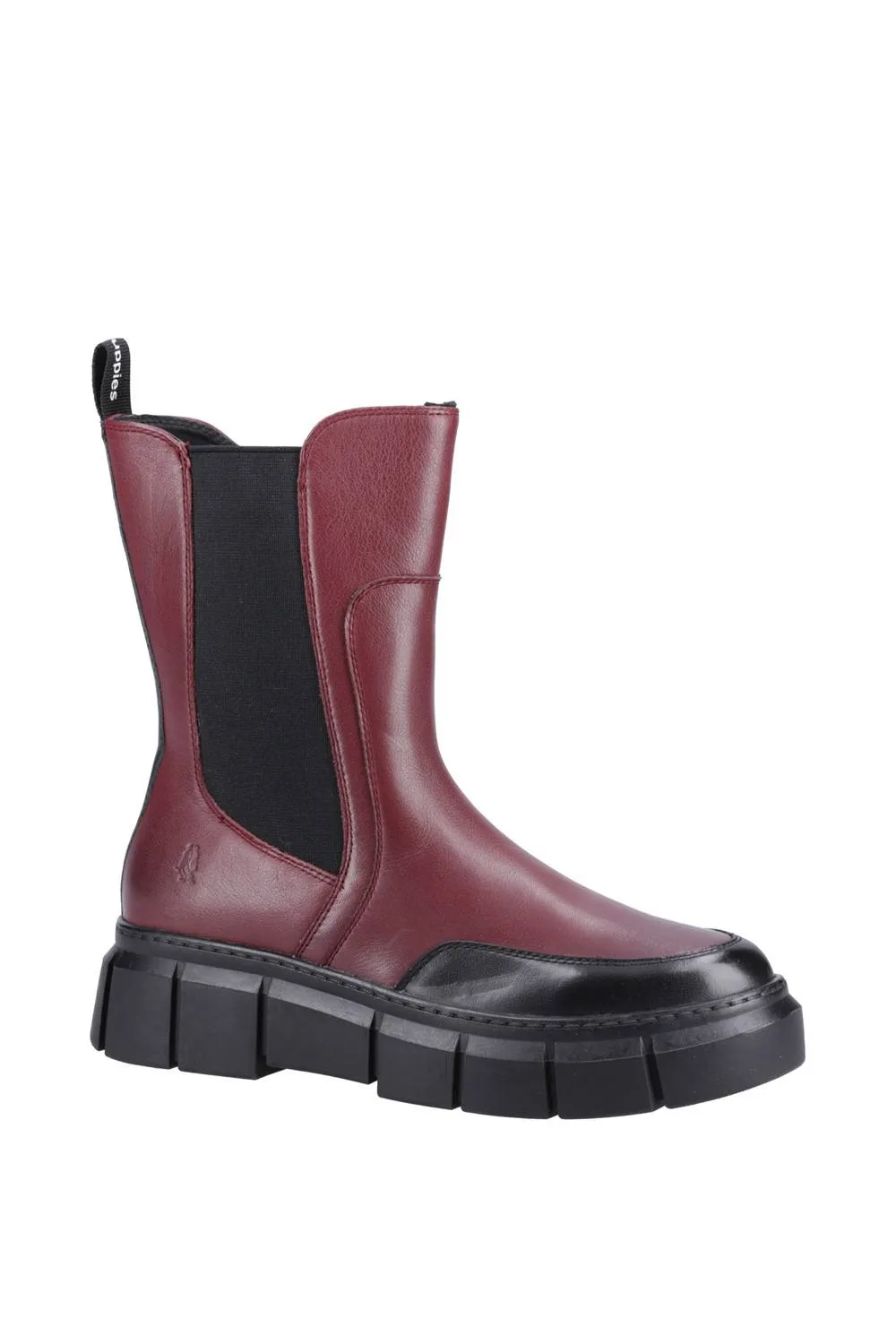 Women's 'Fleur' Ankle Boots in Dark Red Size: 5 - Dark Red - Size: 5 - Hush puppies - FashionsVida