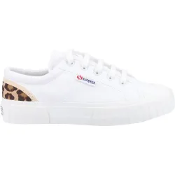 Womens/ladies Stripe Trainers (White) - Size Uk 5