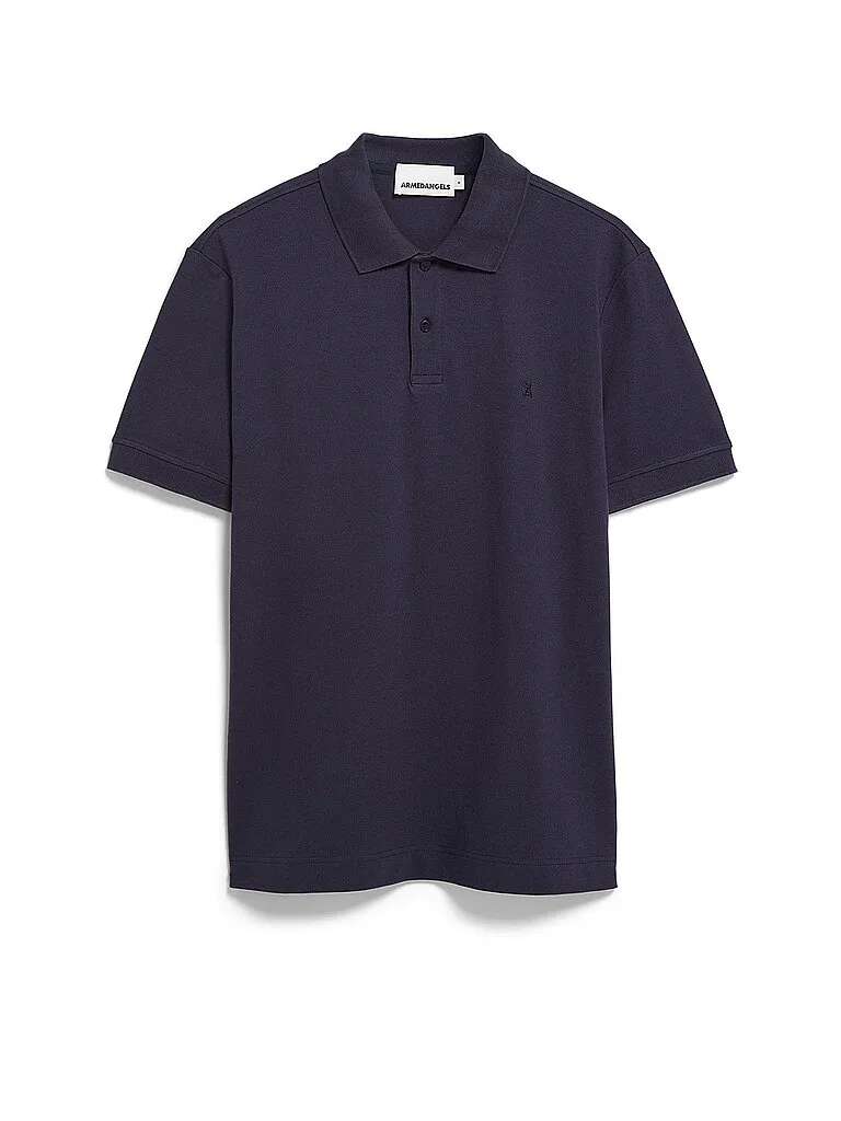 Polo MAARIO bleu marine XL - Armedangels - FashionsVida