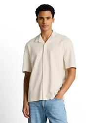 XXL loose structured shirt male