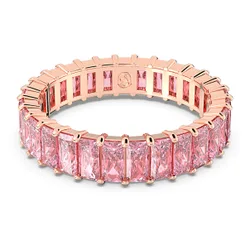 Anello Matrix, Taglio baguette, Rosa, Finitura oro rosa 18K 58