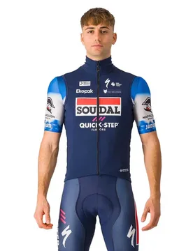 Gilet Perfetto Ros 2 Soudal Quick-step 202 Gore-tex Infinium™ Windstopper® Multicolor - Castelli - FashionsVida