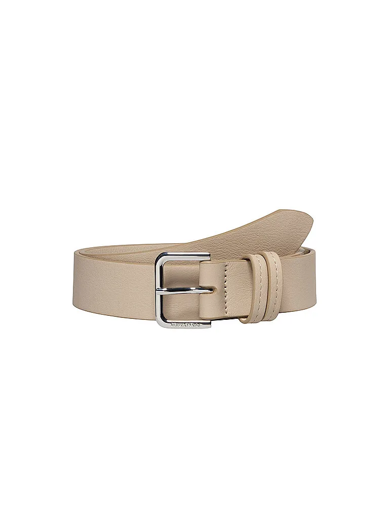 Cinturón de cuero beige 80 - Marc O'Polo - FashionsVida