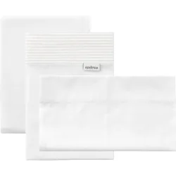 Juego de 3 piezas sábana + bajera + funda almohada para cuna de 60x120 cm deluxe