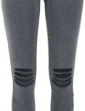 Camouflage/Flecktarn Leggings - Ladies Cutted Knee Leggings - XS bis XL - für Damen - Größe L - grau meliert - Frauen - female - Urban classics - FashionsVida