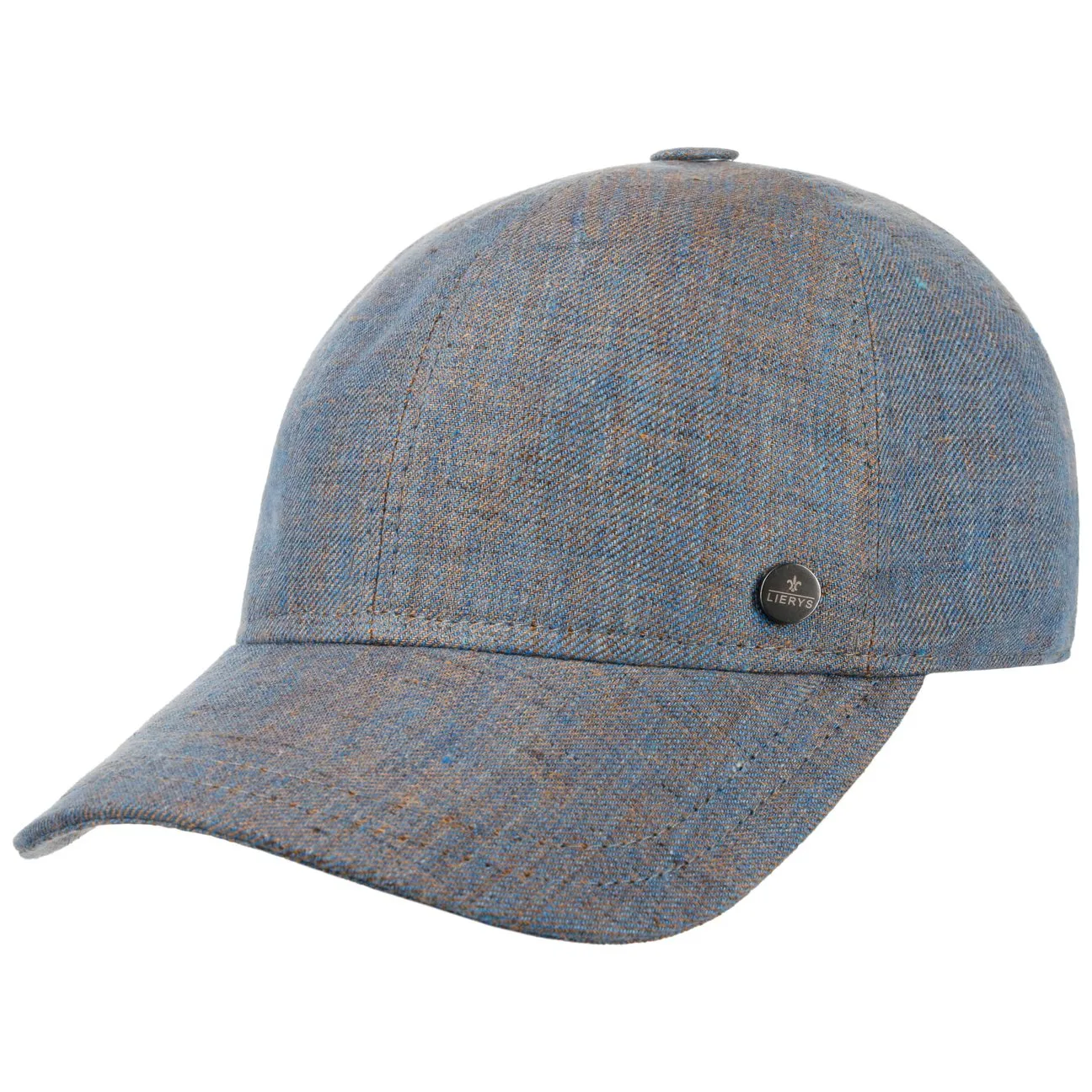 Strapback Linen Cap by - blue - Female - Size: One Size - Lierys - FashionsVida