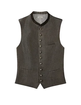 Gilet traditionnel KONSTANTIN rouge foncé 102 - Gottseidank - FashionsVida