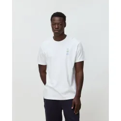 Camiseta de hombre de 100% algodón orgánico map blanca