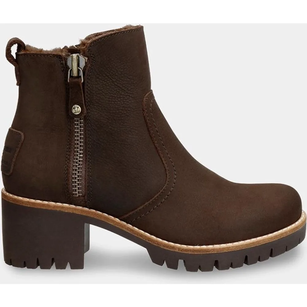 Botines de mujer en piel con forro de pelo sintético - Panama Jack - FashionsVida