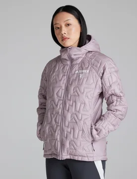 Manchester United x Womens Terrex Xperior PrimaLoft Jacket Pink S - Adidas - FashionsVida