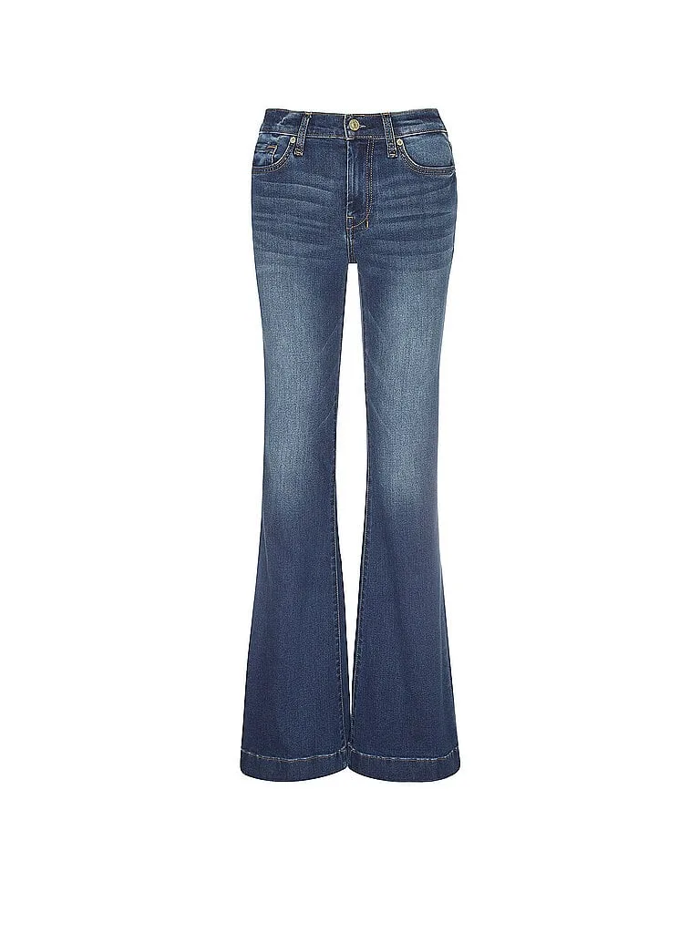 Jeans Flared Fit DOJO dunkelblau 26 Damen - 7 for all mankind - FashionsVida