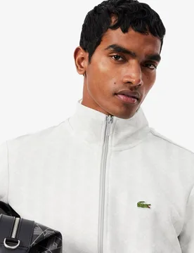 Chaqueta de hombre de chándal con cremallera de jacquard paris - Lacoste - FashionsVida