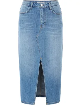 Blue denim skirt female - 26 - FashionsVida