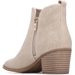 Botines básicos de mujer con tacón y cremallera
