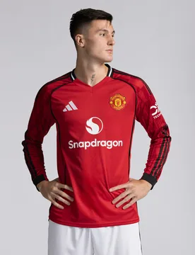 Manchester United 25/26 Home Long Sleeve Jersey M - Adidas - FashionsVida