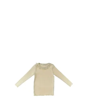 T-shirt maniche lunghe BEIGE 98 - LIL' ATELIER - FashionsVida
