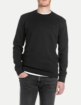 Replay Langarmshirt Schwarz S - Replay - FashionsVida