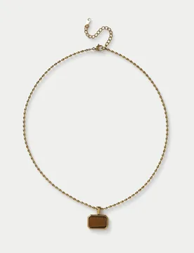 Auto Semi P Pendant Necklace Gold male - Autograph - FashionsVida
