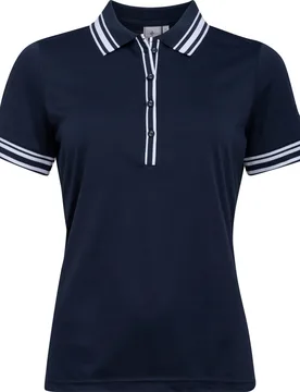 Polo Nostalgia II Pique mit Knopfleiste, navy xs - Cross - FashionsVida