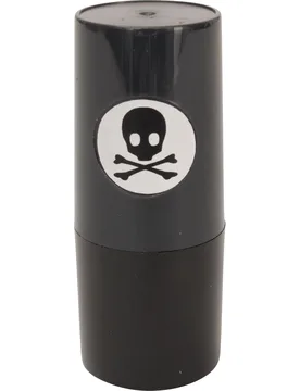 Golfball-Stempel Totenkopf schwarz - Leopold Hilbrand - FashionsVida
