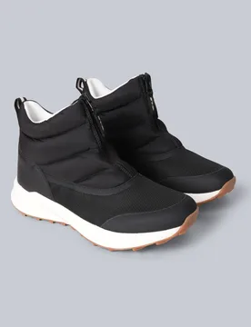 Globe Womens Zip-Up Outdoor Boots - Black - Black - Size: 4 - Animal - FashionsVida