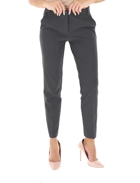 Pantalone misto viscosa GRIGIO SCURO 46 - PINKO - FashionsVida