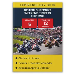 British Superbike Weekend Tickets for Two in Blue - Blue - Size: One Size