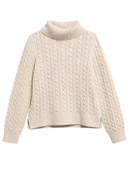Rollkragenpullover AMBLESIDE beige 36 Damen
