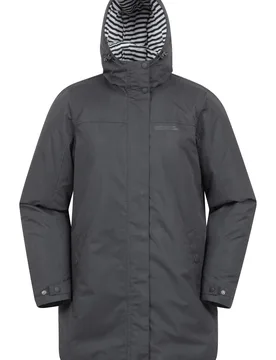 Riviera Womens Waterproof Padded Jacket - Black - Black - Size: 22 - Mountain Warehouse - FashionsVida