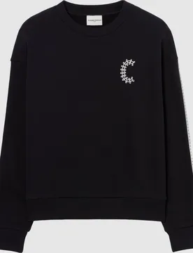 Sudadera de mujer corte holgado algodón orgánico bordado c - CLAUDIE PIERLOT - FashionsVida
