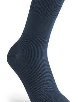 Extra Roomy Ultimate Cotton‑rich Softhold® Seam‑free Socks - Navy - Size: L - Cosyfeet - FashionsVida