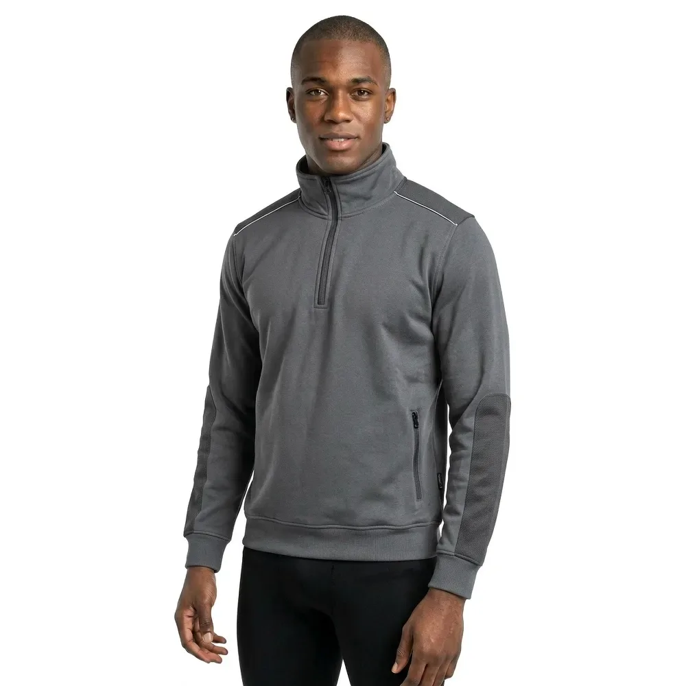 Sweat à Demi-zip Cushy Grey Meteorite M - U-Power - FashionsVida