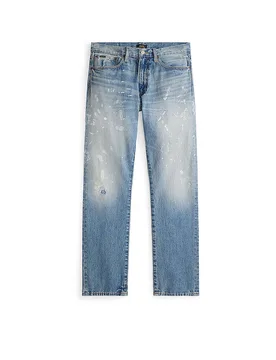 Jeans de corte recto azul 33/L32 - Ralph Lauren - FashionsVida
