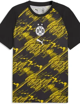 T-shirt à Manches Courtes Avant-match Bvb Borussia Dortmund 25/26 Black / Faster Yellow S - Puma - FashionsVida