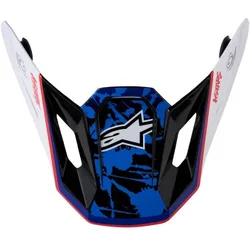 Frontino Casco Moto Cross S-M7 BLASTER Bianco Bl taglia un