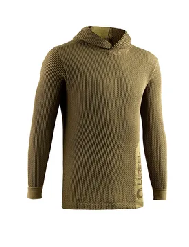 Felpa Con Cappuccio Wave Olive Green / Olive Green S - Lurbel - FashionsVida