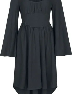Gothic Kleid knielang - Eye Of Eris Midi Dress - XS bis 4XL - für Damen - Größe XS - schwarz - Frauen - female - KIHILIST by KILLSTAR - FashionsVida