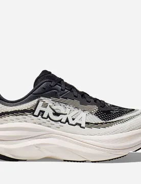 Women's Skyflow Road Running Shoes in Black/White, Size 10.5 W - HOKA - FashionsVida