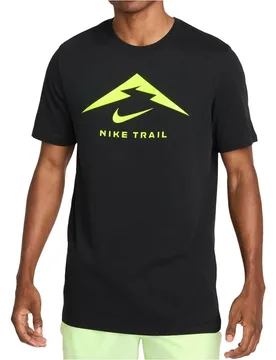 Dri-fit logo camisetas trail running manga corta hombre Blanco (S) - Nike - FashionsVida