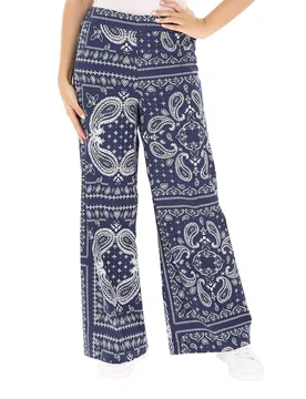 Pantalone a palazzo BLU SCURO XS - Dixie - FashionsVida