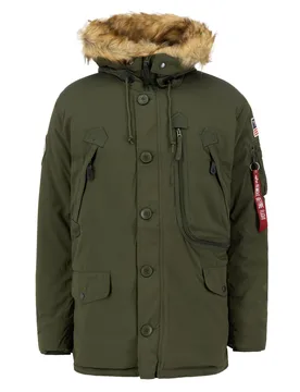 Industries Polar Jacket Dark Green S Herren - ALPHA - FashionsVida