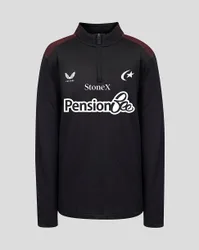 Saracens Junior 2026/27 Matchday Quarter Zip Top - Black BLACK JL Unisex