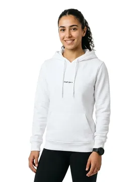 Felpa Con Cappuccio I Don´t Give A Mst02 White XS - Miss Tee - FashionsVida
