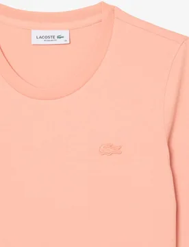 Camiseta de mujer de manga francesa de algodón suave - Lacoste - FashionsVida